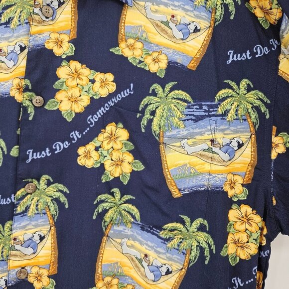 Big Dogs Just Do It Tomorrow Hawaiian Button-Up Shirt Men’s Size 2X NEW Beach - Picture 5 of 10